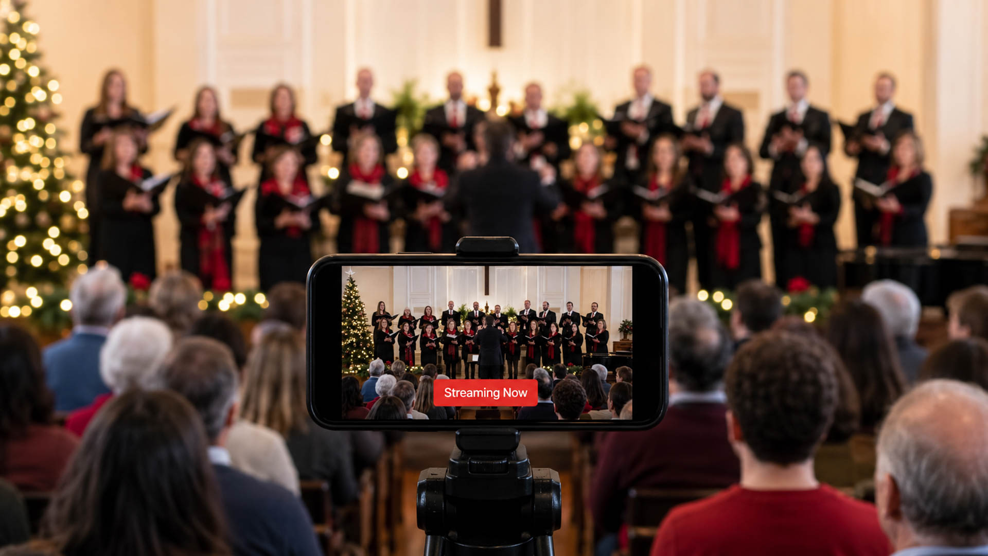 A choir performing